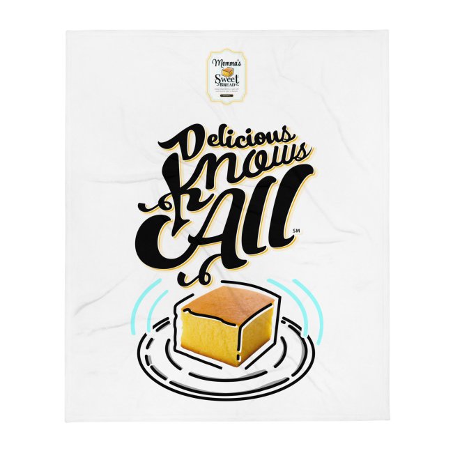 Throw Blanket (Delicious Knows All - White)