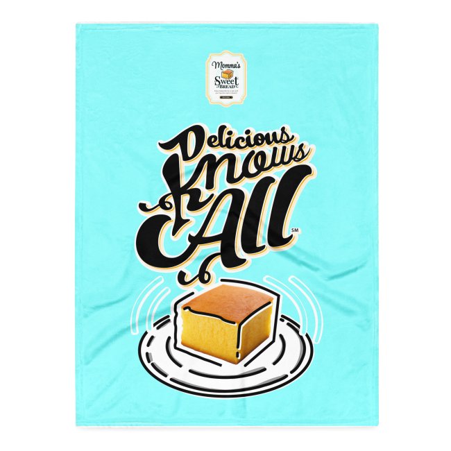 Throw Blanket (Delicious Knows All - Blue)