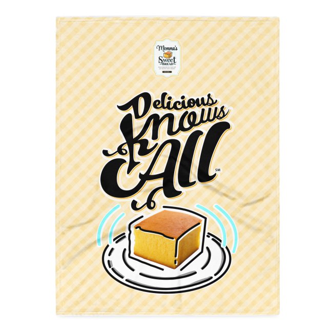 Throw Blanket (Delicious Knows All - Yellow Pattern)